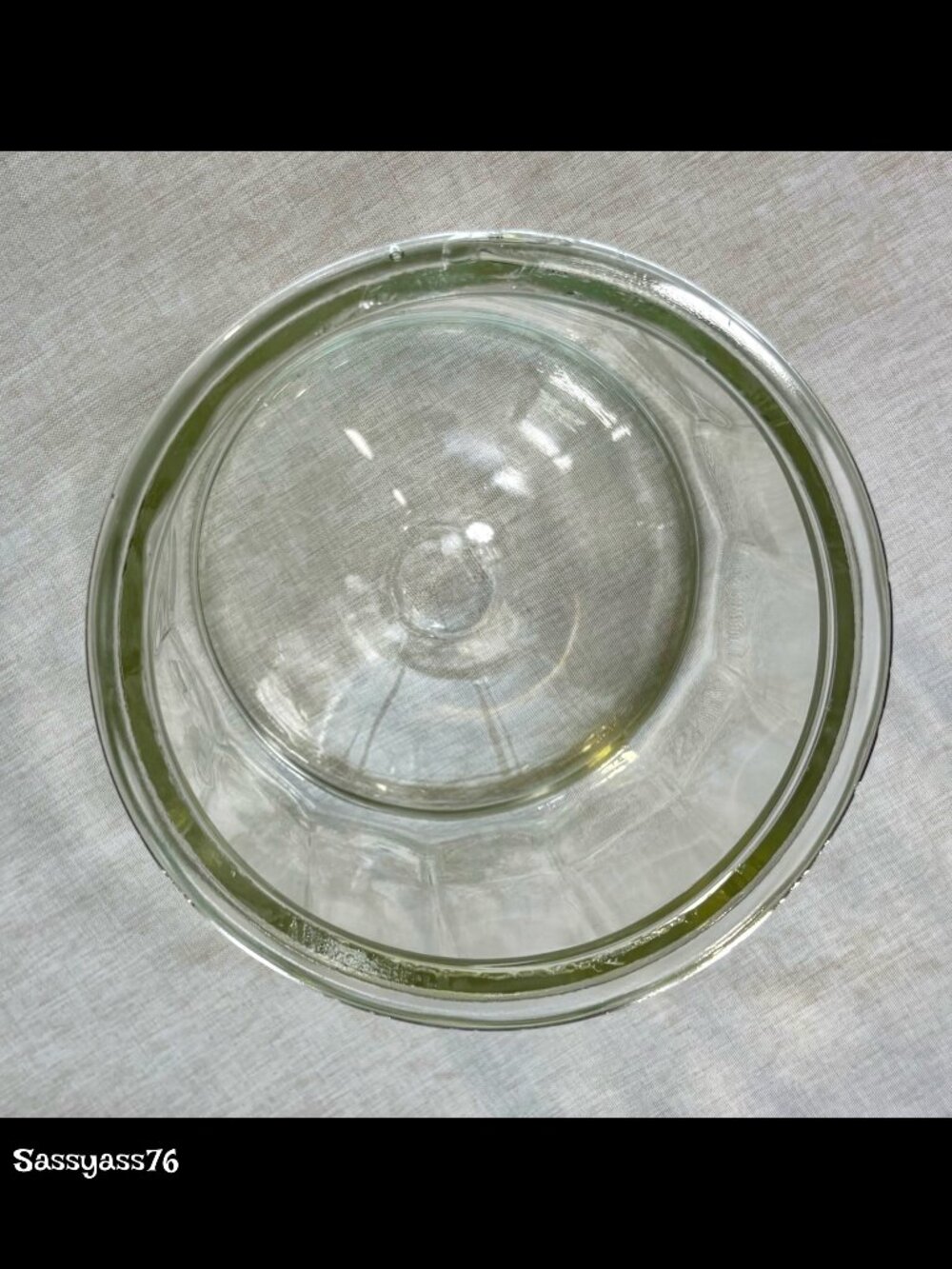 🆕VTG▪️8 Inch Tall Apothecary Style Paneled Clear Glass Storage Jar - Picture 3 of 6